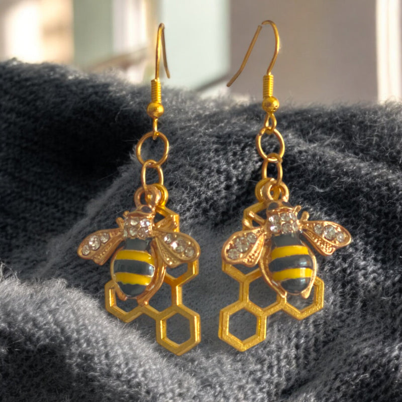 NECKLACE AND EARRINGS SET | BEES