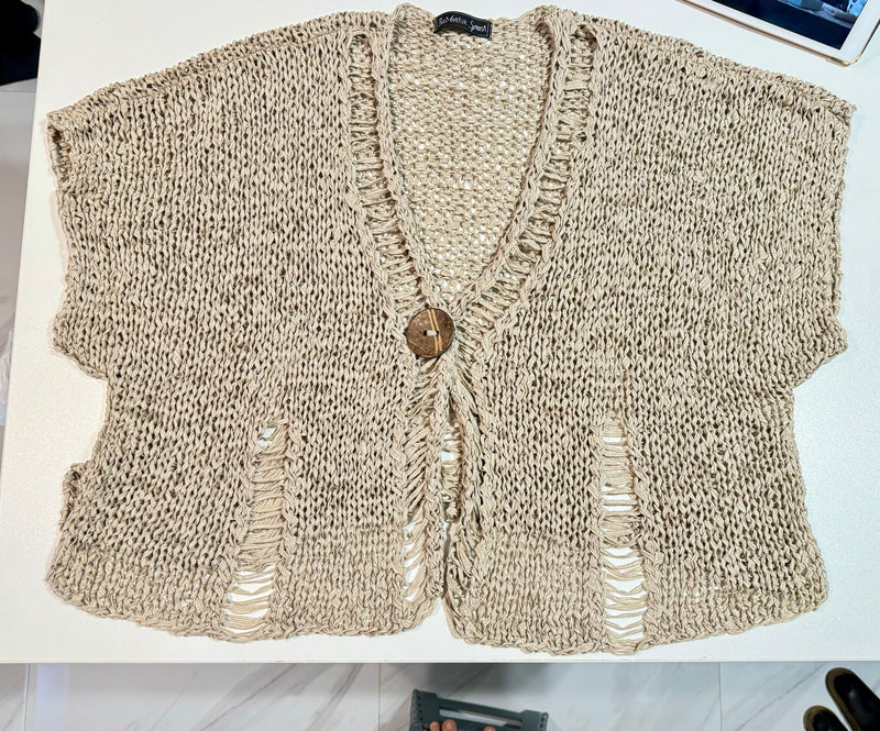 BOXY KNIT CARDIGAN | ITALIAN DESIGN