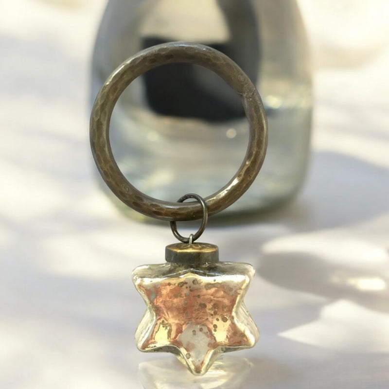 MERCURY GLASS BOTTLE CHARMS | HAND MADE